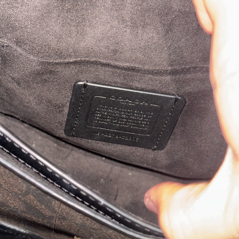 Coach Black and Brown Crossbody Bag - Picture 4 of 4